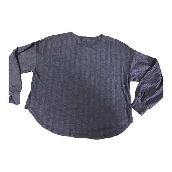 PROJECT Social T Women’s 3 Button Thermal Ribbed Henley Shirt Size Small - Picture 4 of 9